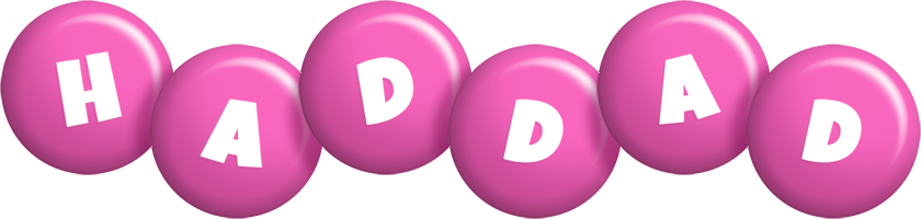 Haddad candy-pink logo