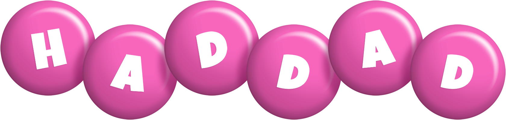 Haddad candy-pink logo