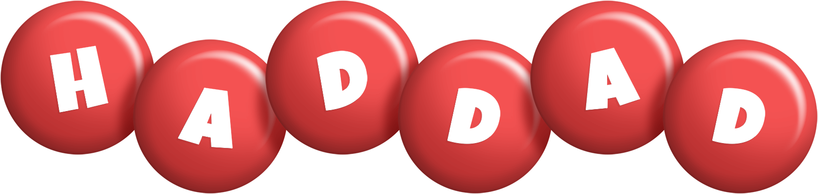 Haddad candy-red logo