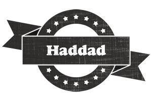 Haddad grunge logo