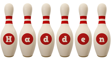 Hadden bowling-pin logo