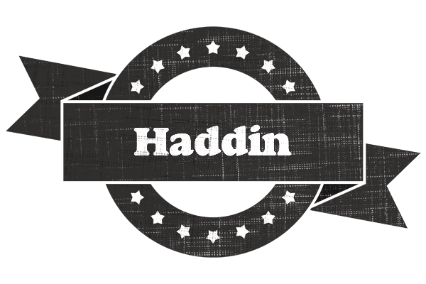 Haddin grunge logo