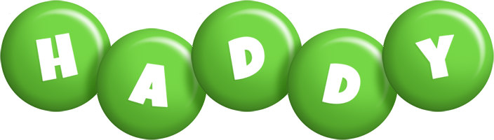 Haddy candy-green logo