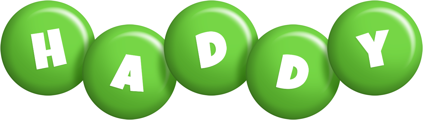 Haddy candy-green logo