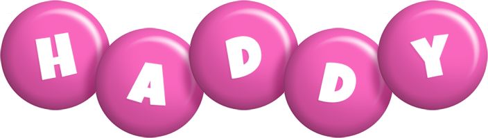 Haddy candy-pink logo