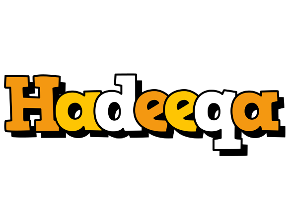 Hadeeqa cartoon logo