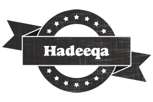 Hadeeqa grunge logo