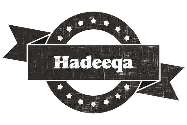 Hadeeqa grunge logo