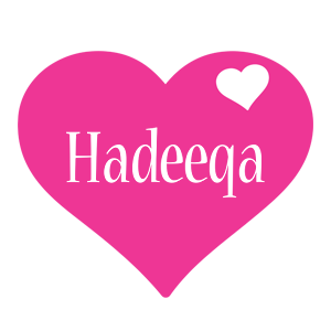 Hadeeqa love-heart logo