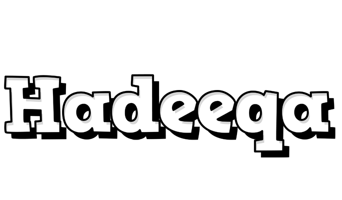 Hadeeqa snowing logo
