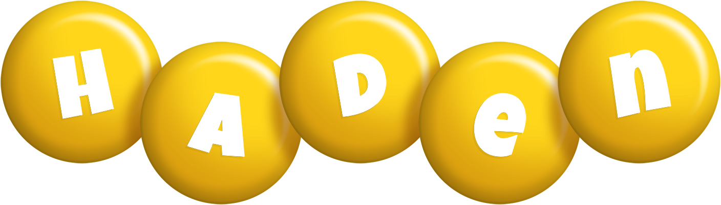 Haden candy-yellow logo