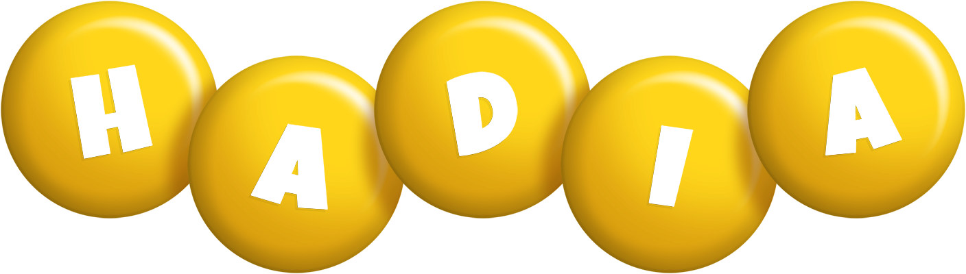 Hadia candy-yellow logo