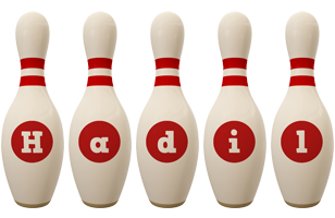 Hadil bowling-pin logo