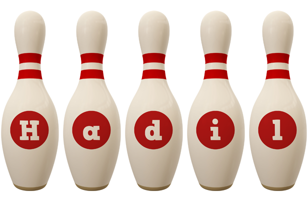 Hadil bowling-pin logo
