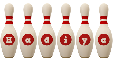 Hadiya bowling-pin logo