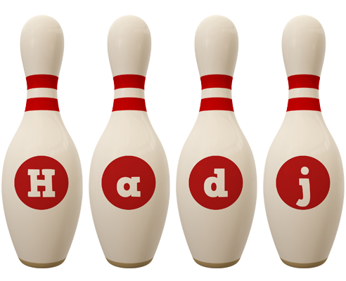 Hadj bowling-pin logo