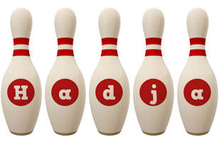 Hadja bowling-pin logo