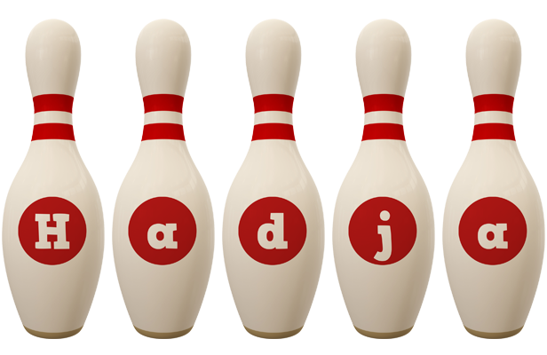 Hadja bowling-pin logo