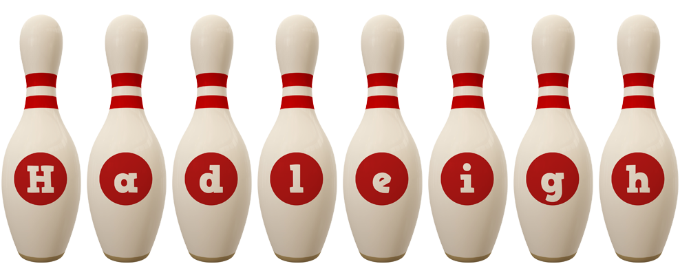Hadleigh bowling-pin logo