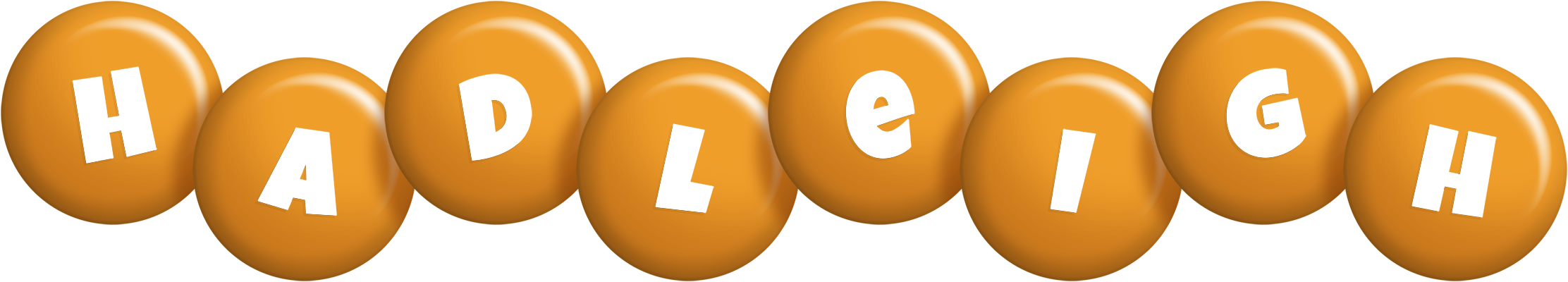 Hadleigh candy-orange logo