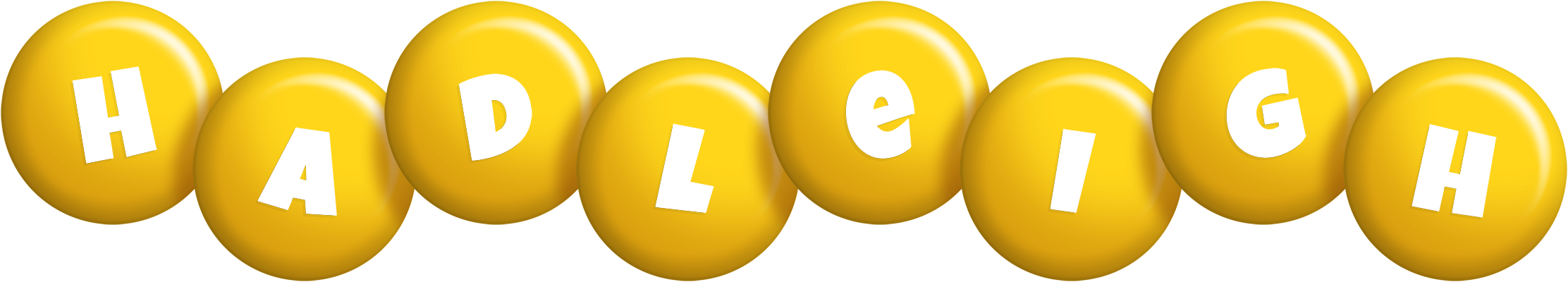 Hadleigh candy-yellow logo
