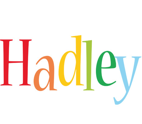 Hadley birthday logo