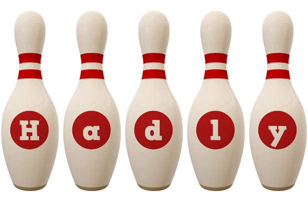 Hadly bowling-pin logo
