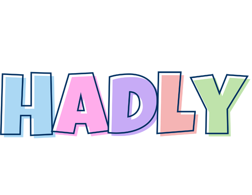 Hadly pastel logo