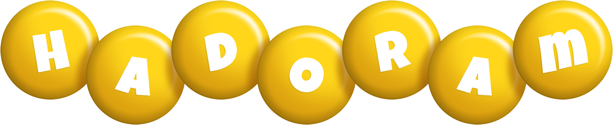 Hadoram candy-yellow logo