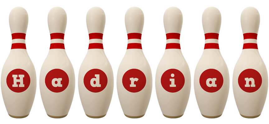 Hadrian bowling-pin logo
