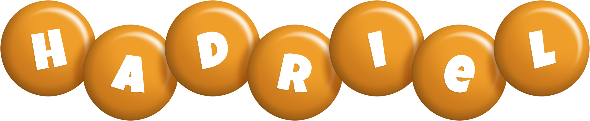 Hadriel candy-orange logo