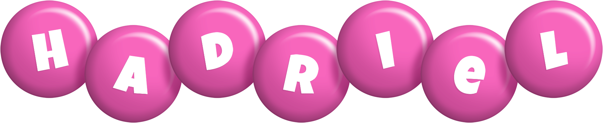 Hadriel candy-pink logo