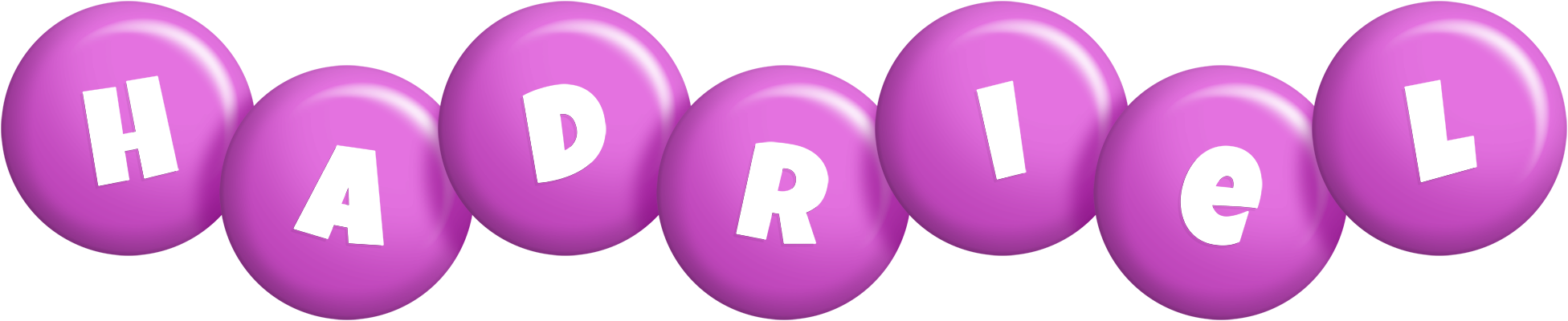 Hadriel candy-purple logo