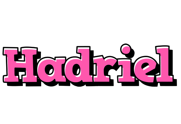 Hadriel girlish logo