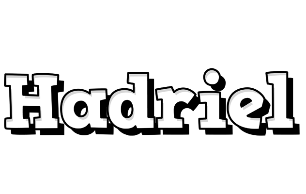 Hadriel snowing logo