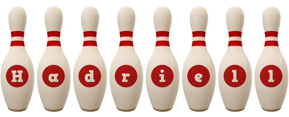 Hadriell bowling-pin logo