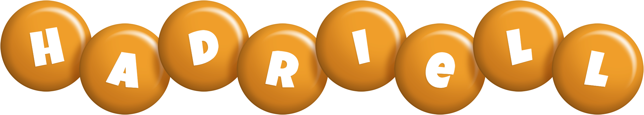 Hadriell candy-orange logo