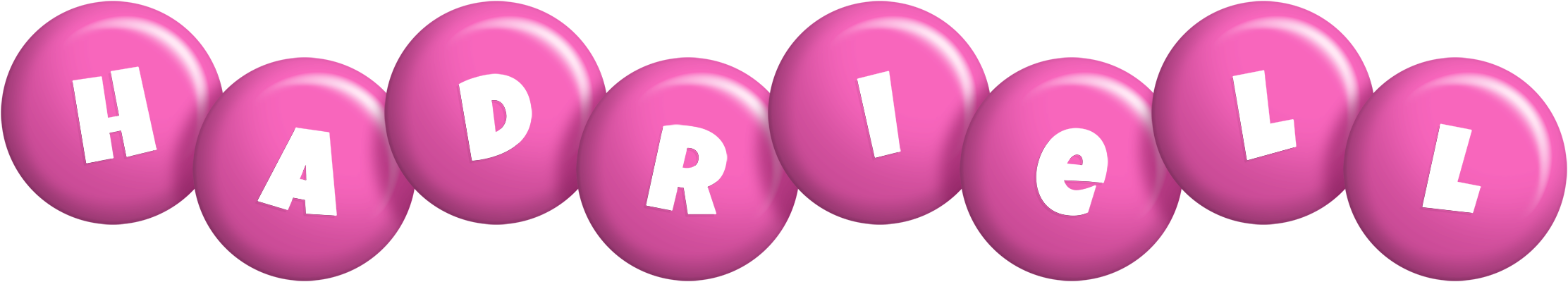 Hadriell candy-pink logo
