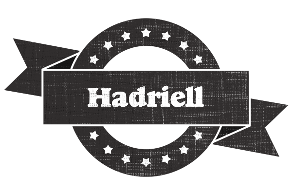 Hadriell grunge logo