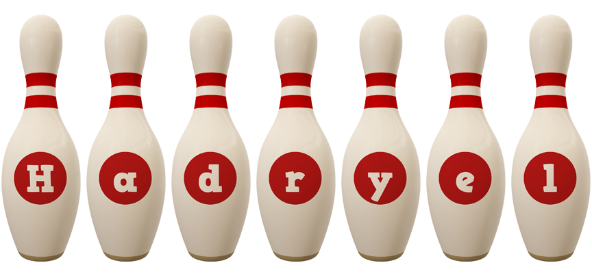 Hadryel bowling-pin logo