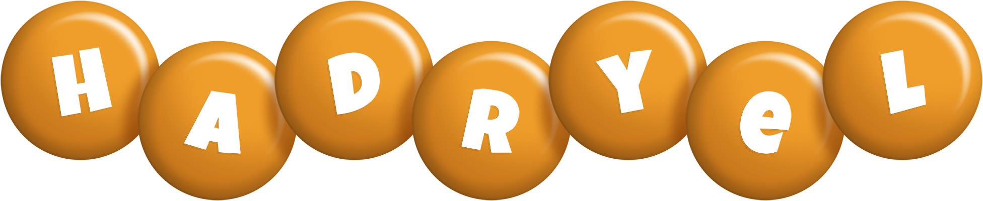 Hadryel candy-orange logo