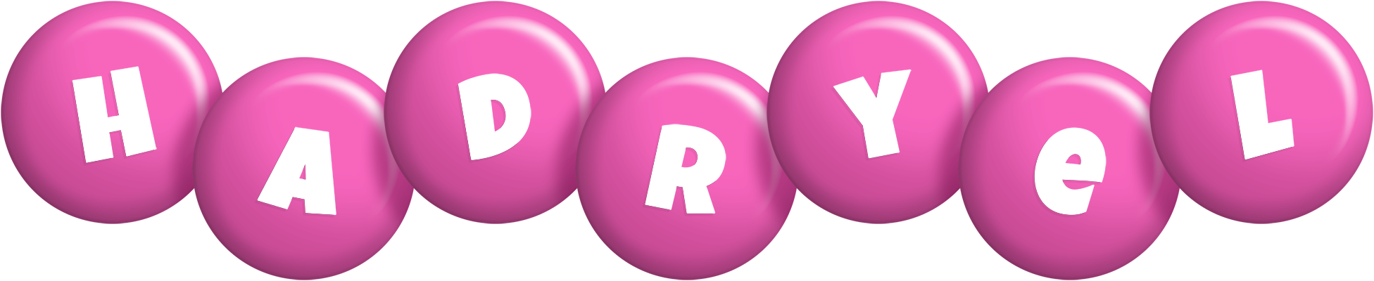 Hadryel candy-pink logo