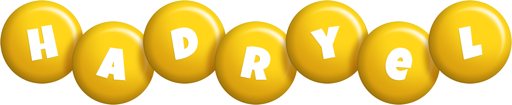 Hadryel candy-yellow logo