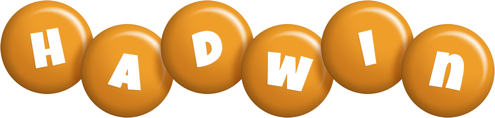 Hadwin candy-orange logo