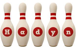 Hadyn bowling-pin logo