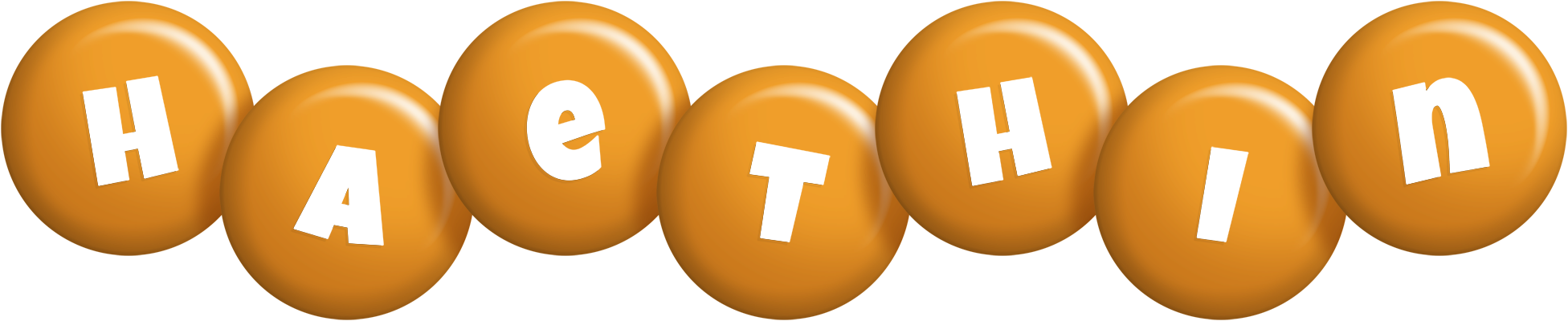 Haethin candy-orange logo