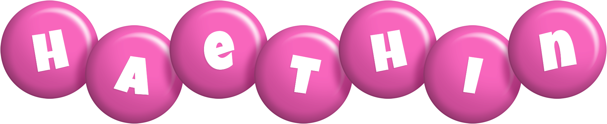 Haethin candy-pink logo
