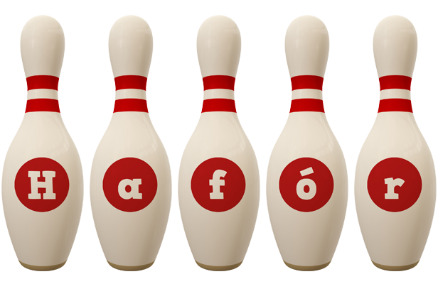 Hafþór bowling-pin logo
