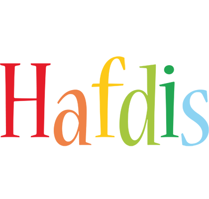 Hafdis birthday logo