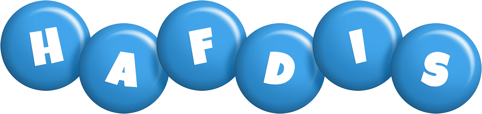 Hafdis candy-blue logo